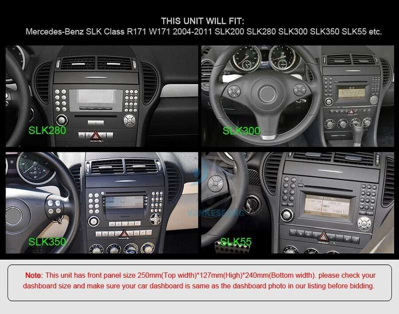 7"CarPlay Car Radio For Mercedes SLK R171 W171 DAB+Stereo Android 11 GPS SatNav