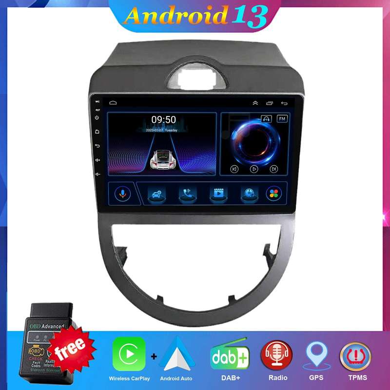 For Kia Soul 2010-2013 Touchscreen USB DAB Radio Head Unit GPS Sat Nav BT Stereo
