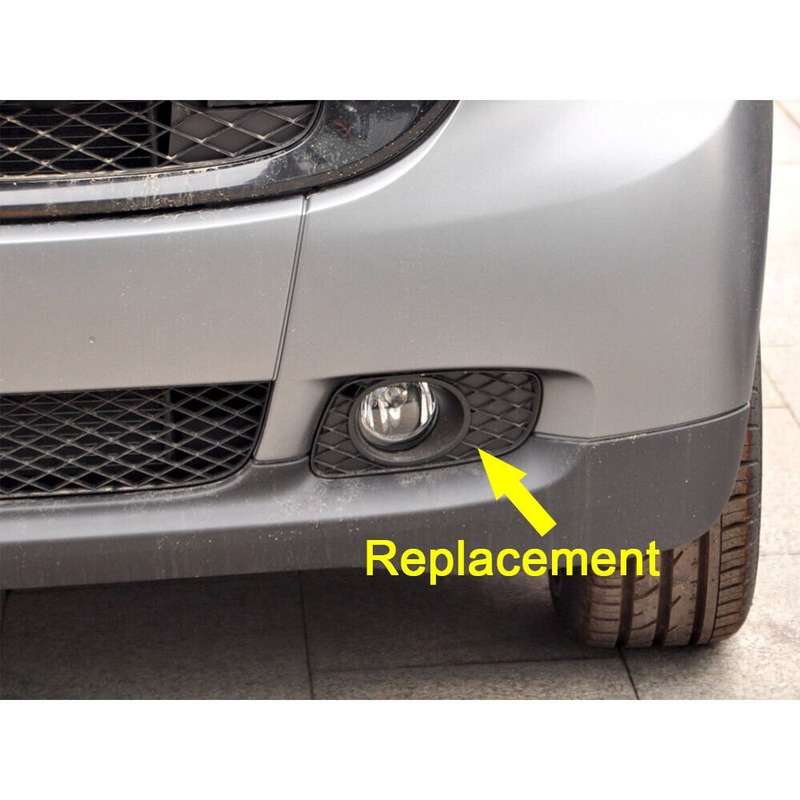 Pair Fog Lamp Bezel LH RH Fog Light Grille Cover Fit For 08-12 SMART FORTWO 451
