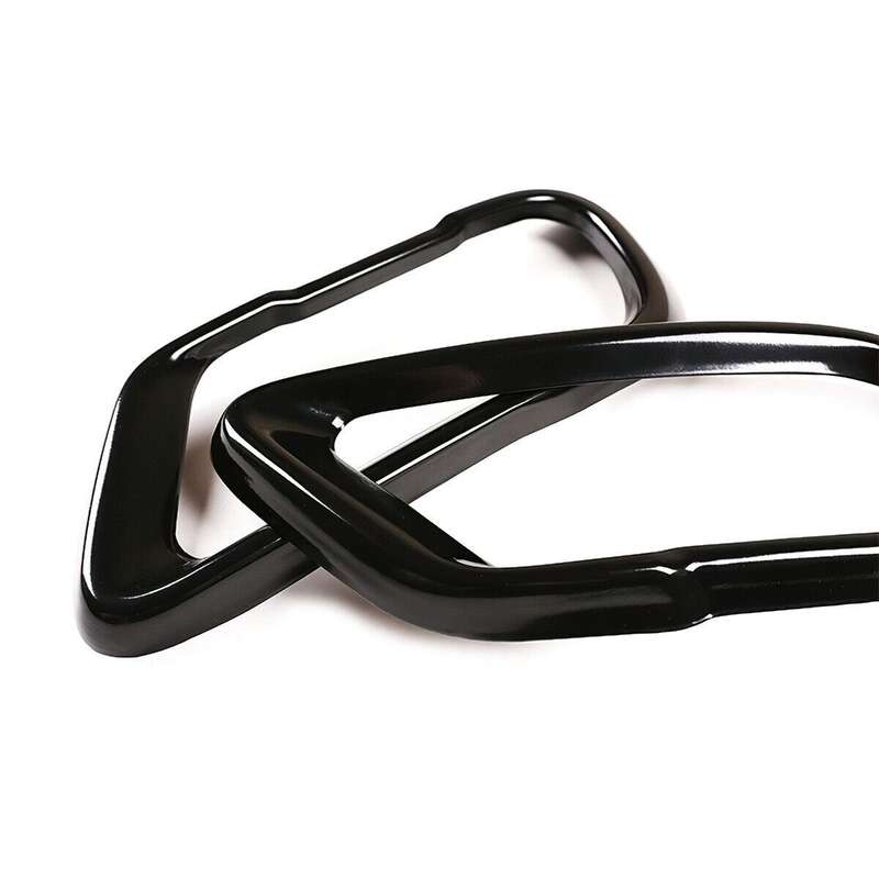 For BMW X5 X5 X6 G05 G06 G07 2019-23 Steel Black Exhaust Pipe Tip Cover Trim 2x
