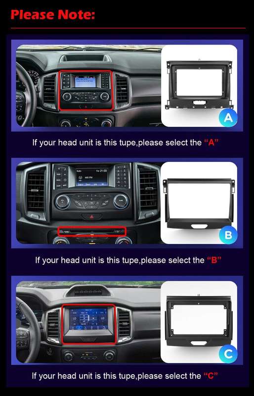 For Ford Ranger DAB+ USB BT Car Radio Wireless CarPlay Android Auto Navigation