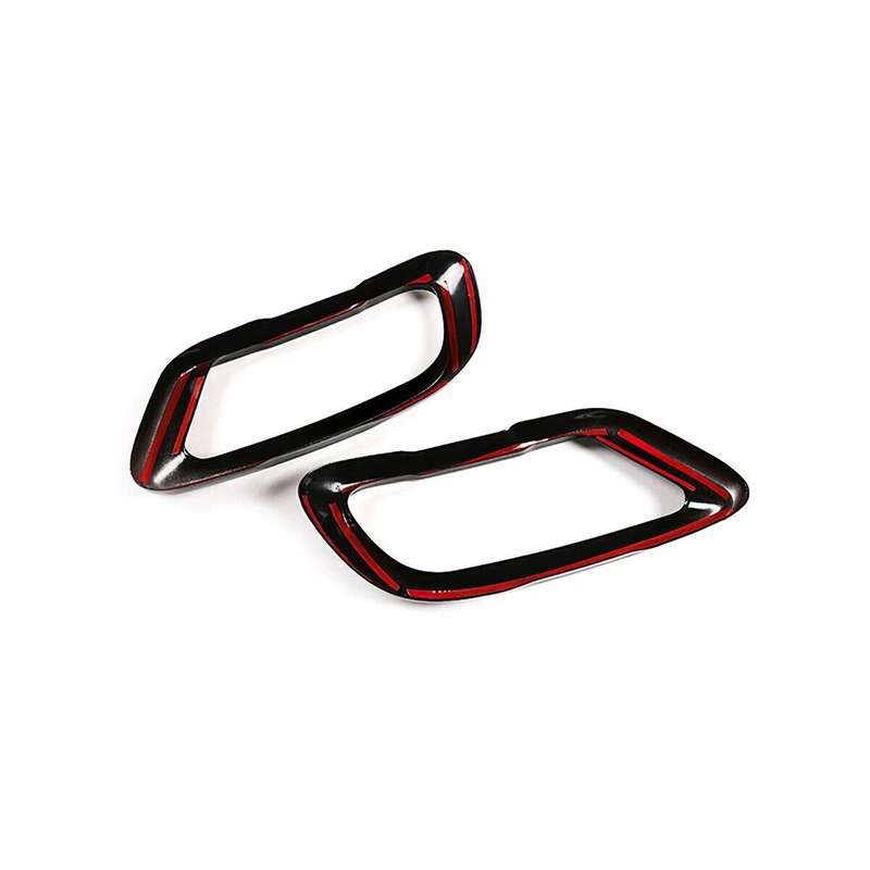 For BMW X5 X5 X6 G05 G06 G07 2019-23 Steel Black Exhaust Pipe Tip Cover Trim 2x