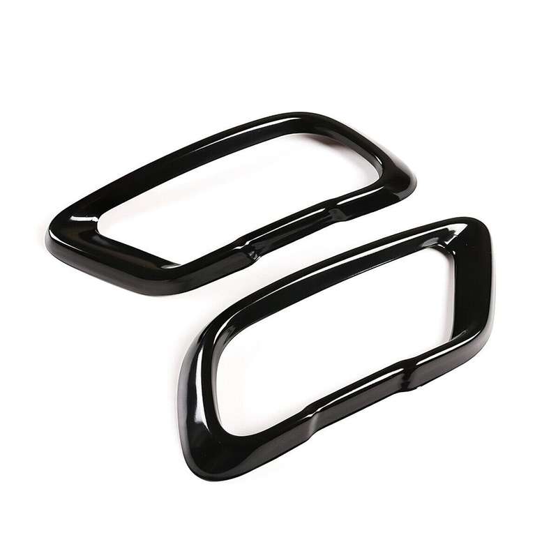 For BMW X5 X5 X6 G05 G06 G07 2019-23 Steel Black Exhaust Pipe Tip Cover Trim 2x