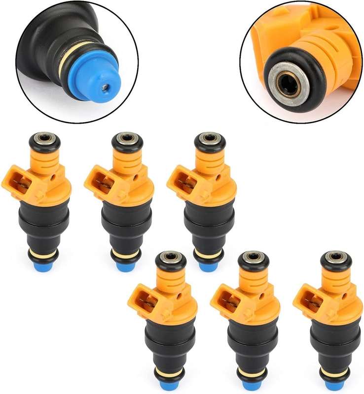 6Pcs 0280150714 Fuel Injector Compatible with BMW 535 635CSI 735 L6 L7