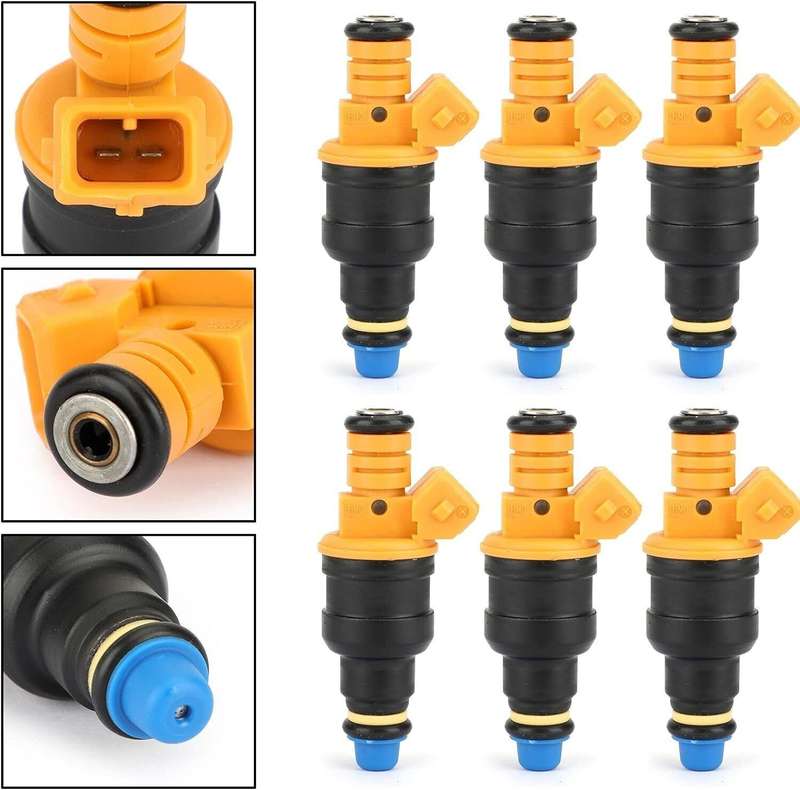6Pcs 0280150714 Fuel Injector Compatible with BMW 535 635CSI 735 L6 L7