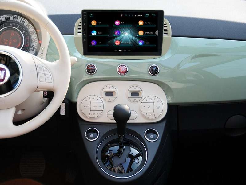 for Fiat 500 2008-2015 Car Stereo DAB Radio GPS Sat Nav 32GB Android Screen +DVR