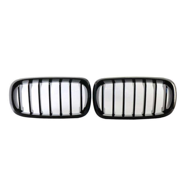 Pair Gloss Black M Sport Front Kidney Grill Grille Fit For BMW X5 F15 15-17 SUV