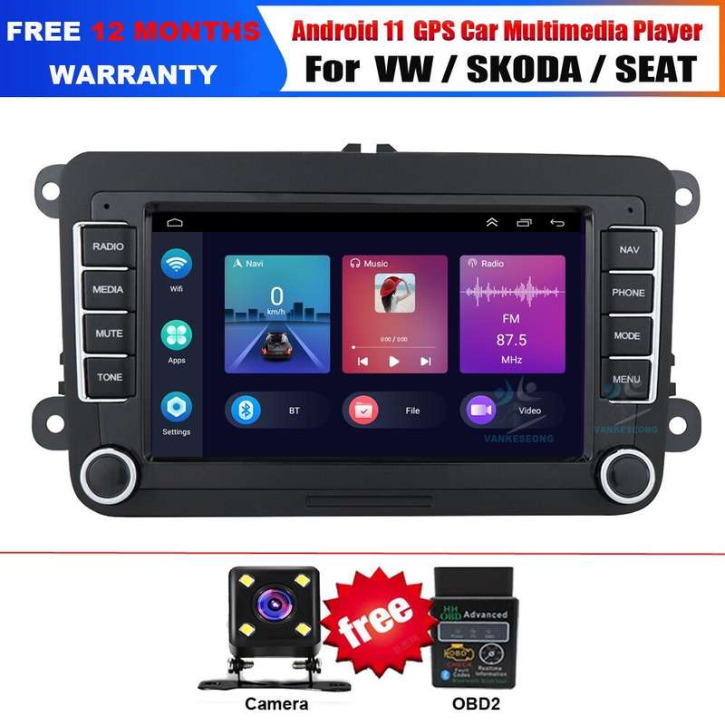 DAB+ Car Radio Stereo GPS Sat Nav Head Unit For VW Golf MK5 Touran Tiguan Passat
