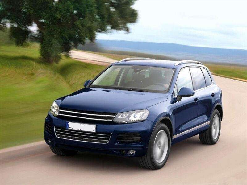 For Volkswagen Touareg 2011-2014 Headlight Shell Headlamp Clear Lens Cover Pair