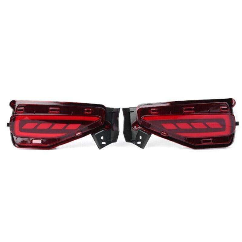 LED Rear Bumper Brake Tail Light Fog Lamp For Toyota Fortuner 2016-2021 Pair A
