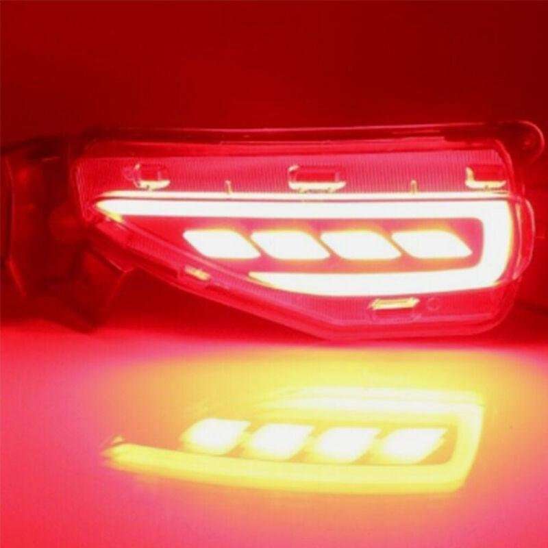 LED Rear Bumper Brake Tail Light Fog Lamp For Toyota Fortuner 2016-2021 Pair A