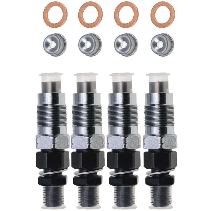 4PCS Fuel Injector 1C010-53900 Compatible Kubota V3300 V3600 M6800 M8200 M9000