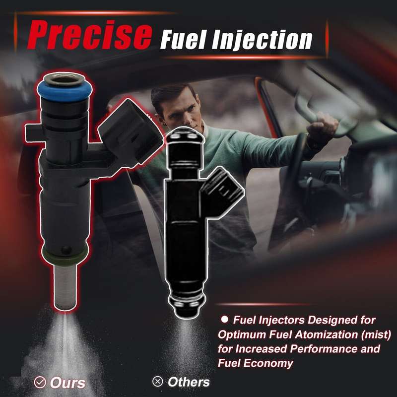 4X Fuel Injectors Compatible Chevrolet Cruze Trax Opel Astra J Mokka Insignia