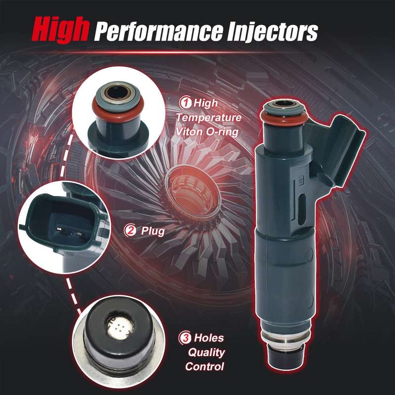 23250-22010 4XFuel Injectors Compatible Chevrolet Prizm Toyota Corolla 1998-1999
