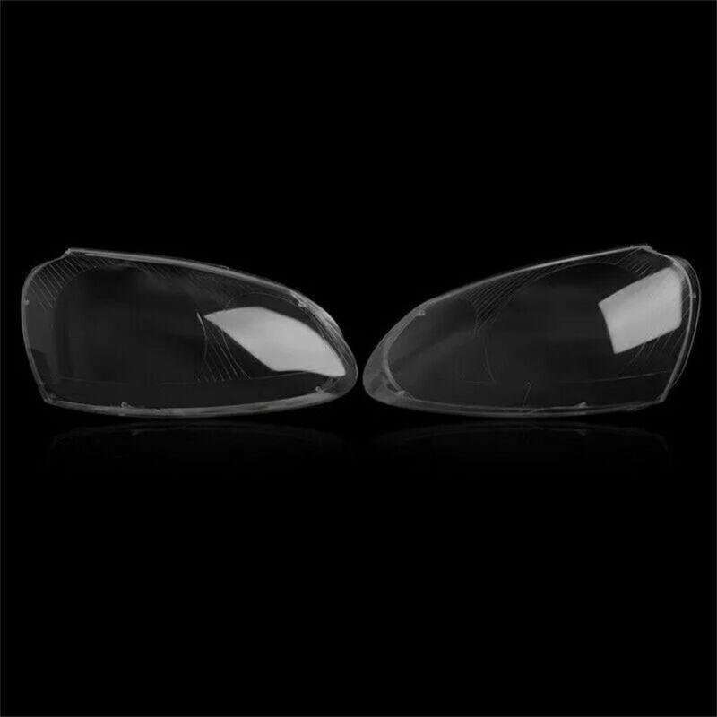Pair Headlight Lens Cover Fit For VW Golf 5 MK5 2005-2009