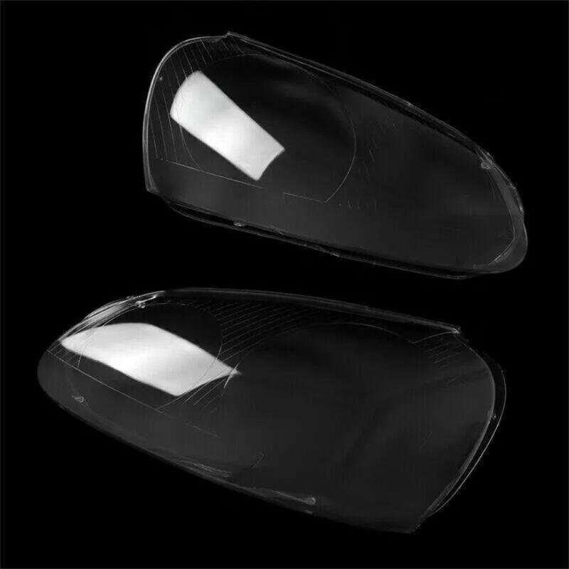 Pair Headlight Lens Cover Fit For VW Golf 5 MK5 2005-2009