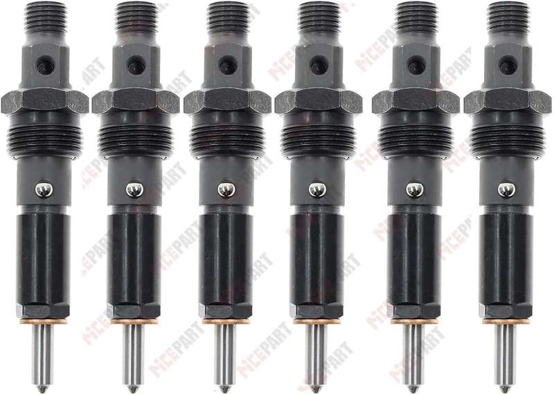 6PCS Fuel Injector 3919298 compatible with Cummins 6BT5.9 Diesel Engine