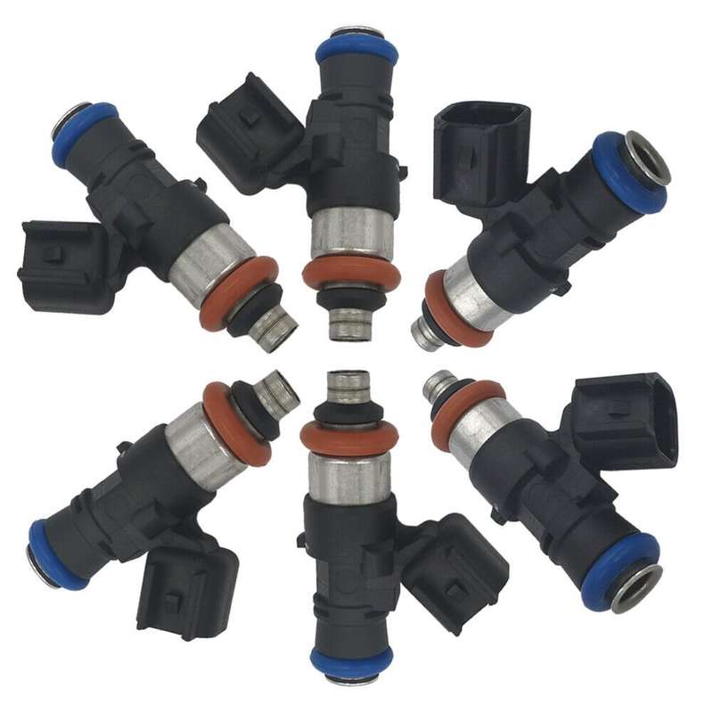 6X Fuel Injector Compatible Ford Explorer Edge F-150 Mustang Lincoln MKS MKZ