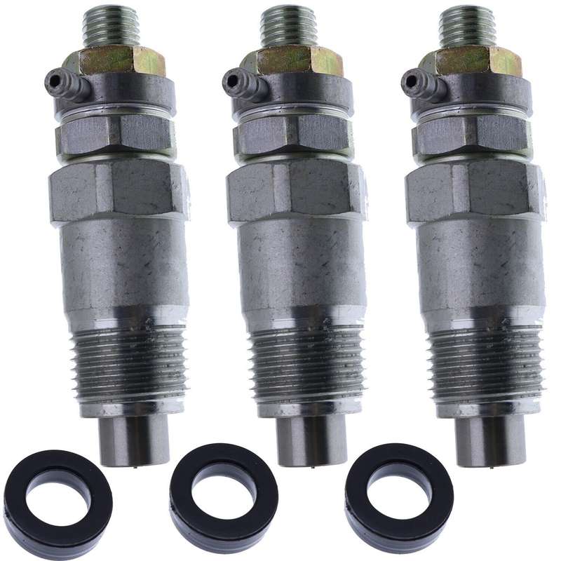 3X Fuel Injector Compatible with Kubota D1302 D1402 L235 L245 L275 L295 L305