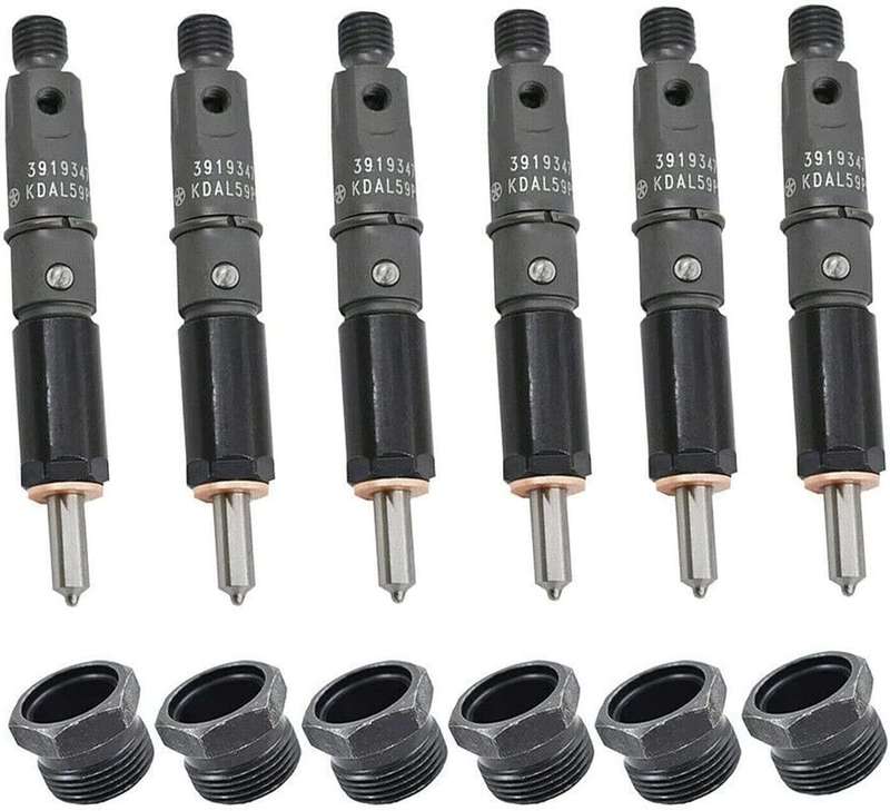 6X Fuel Injector Compatible with Dodge 5.9L Cummins 4BT Engine 12V 1988-1990