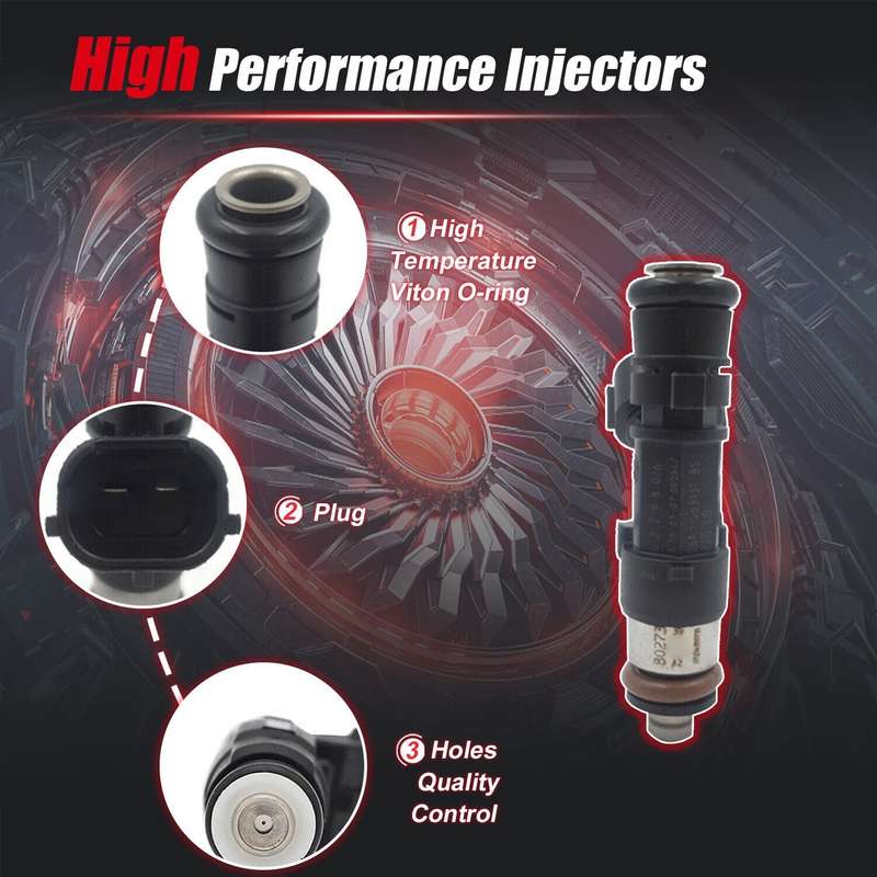 Compatible with Volkswagen Beetle 2.0L 2004-2005 0280158026 4Pcs Fuel Injector