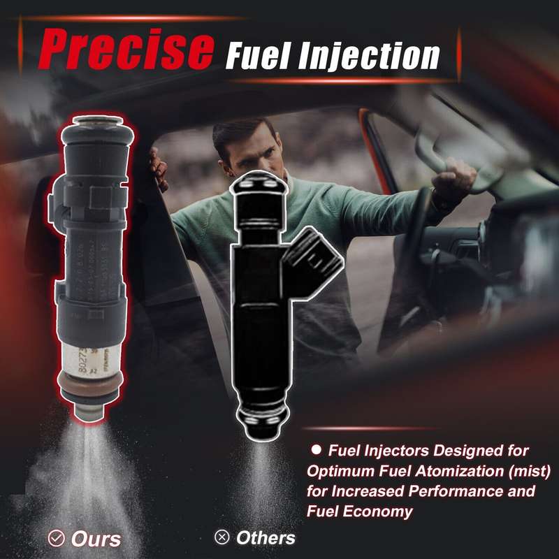 Compatible with Volkswagen Beetle 2.0L 2004-2005 0280158026 4Pcs Fuel Injector