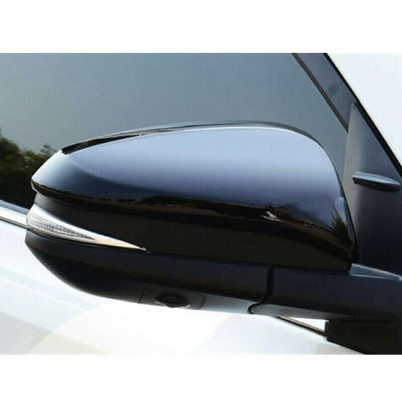 Bright Black Side Door Rearview Mirror Cover cap trim For Toyota Venza 2021-2023