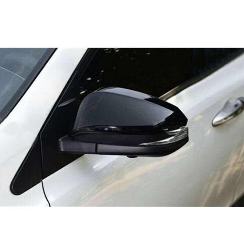 Bright Black Side Door Rearview Mirror Cover cap trim For Toyota Venza 2021-2023