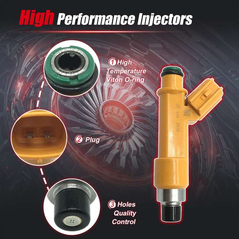 4PCS Compatible TOYOTA AVANZA High Quality Engine Fuel Injectors 23250-BZ010