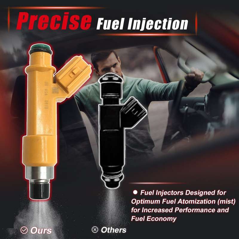 4PCS Compatible TOYOTA AVANZA High Quality Engine Fuel Injectors 23250-BZ010