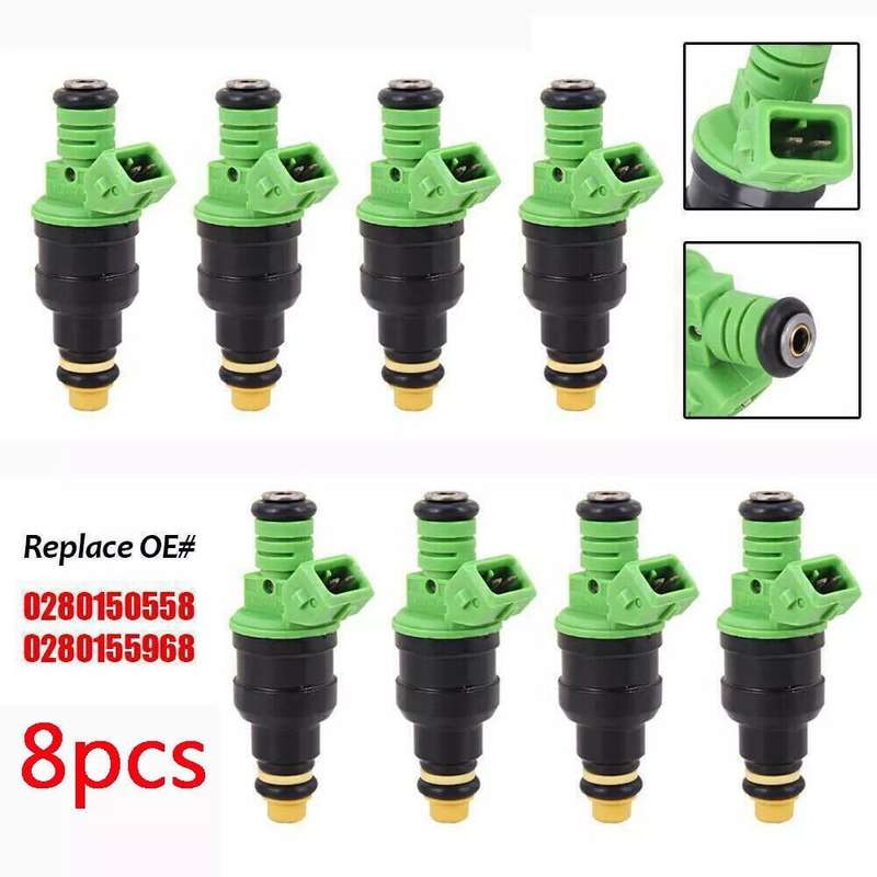 8pcs 440CC 42LB EV1 UPGRADE FUEL INJECTORS Compatible with VW AUDI BMW FIAT FORD
