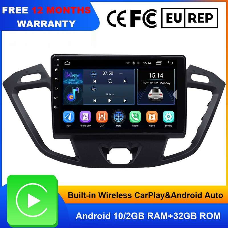 9" Android Touch Screen Car Radio GPS For Ford Transit Custom BT DAB CarPlay+DVR