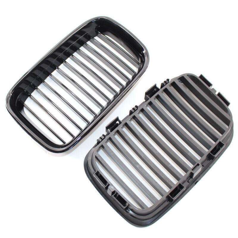 1 Pair Glossing Black Front Center Kidney Grille Fit For BMW 3-Series E36 92-96