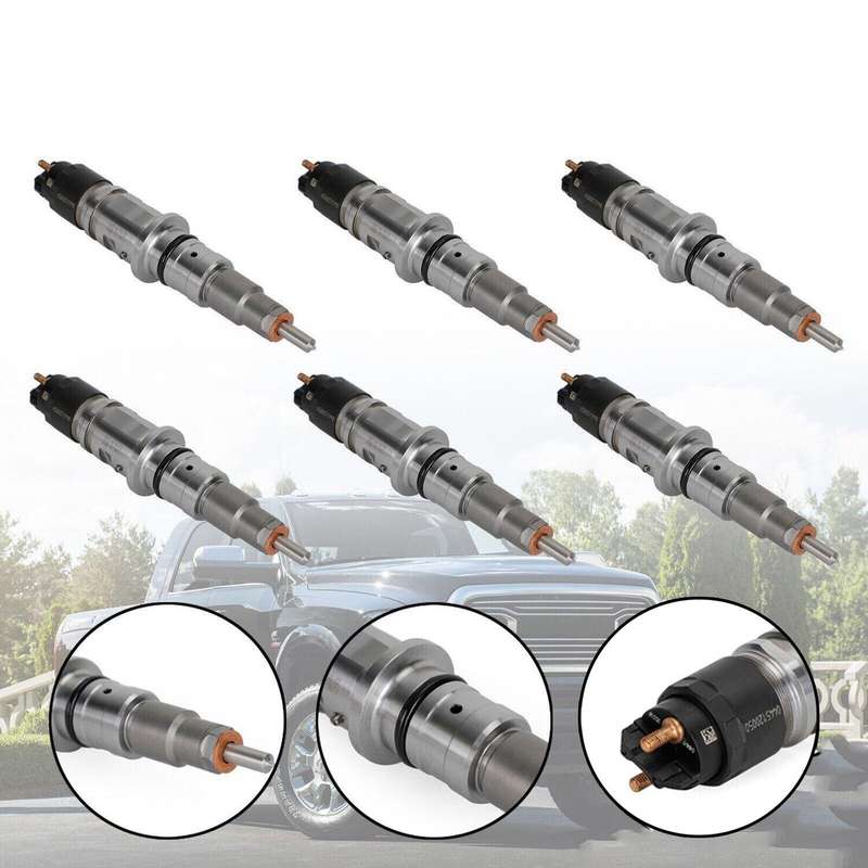 6Pcs Diesel Fuel Injector Compatible Cummins Dodge Ram 6.7L 2011-2012 0445120188