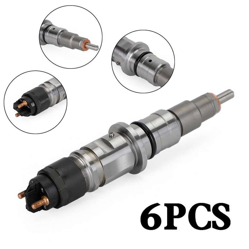 6Pcs Diesel Fuel Injector Compatible Cummins Dodge Ram 6.7L 2011-2012 0445120188