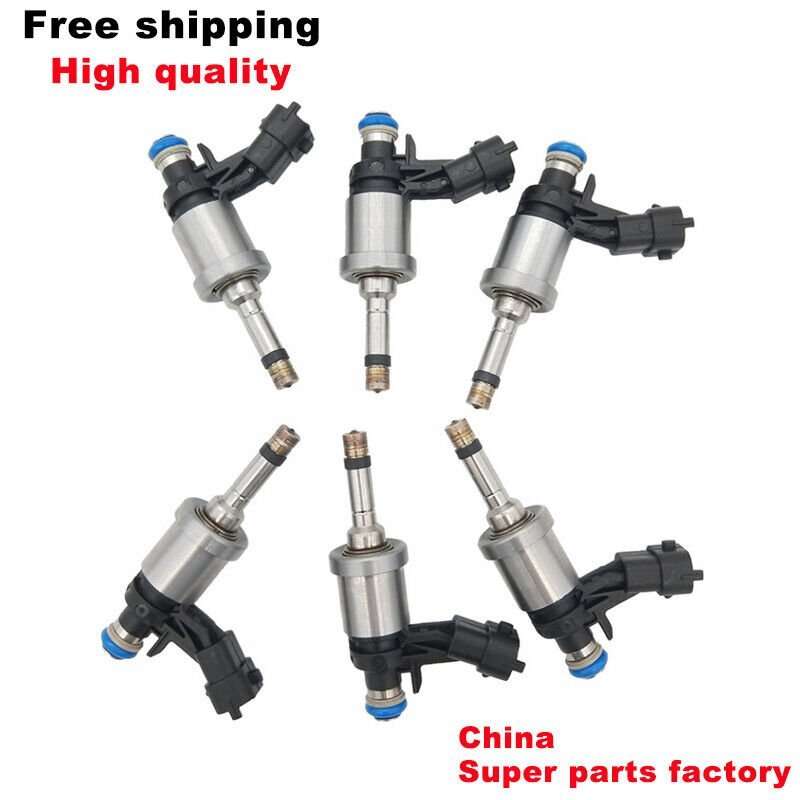 6PCS Fuel Injector Compatible Buick Enclave Cadillac CTS Chevrolet Camaro GMC