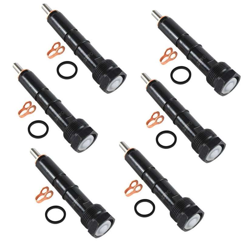6pcs fuel Injectors 14mm Compatible Marine BOSCH 300 5.9L 94-98 Cummins 50HP