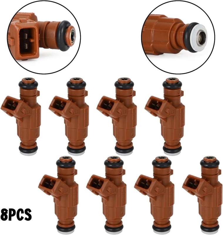 8pcs Fuel Injectors Compatible Mercedes S500 G500 SL500 E500 CLK50 5.0L 4.3L