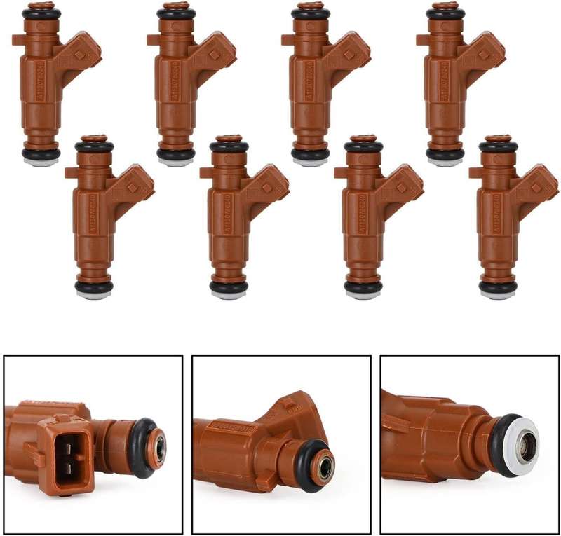 8pcs Fuel Injectors Compatible Mercedes S500 G500 SL500 E500 CLK50 5.0L 4.3L