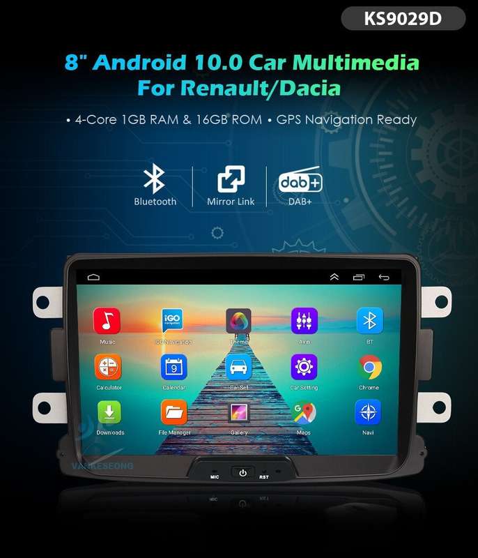 8" Car Radio DAB+For Dacia Dokker/Lodgy 2012-2017 Android 11 GPS Sat Nav CarPlay