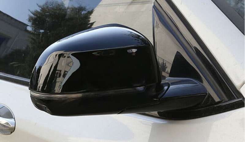 Fit For BMW X5 F15 X6 2014-2017 2018 ABS Black Rear View Side Mirror Cover Trim