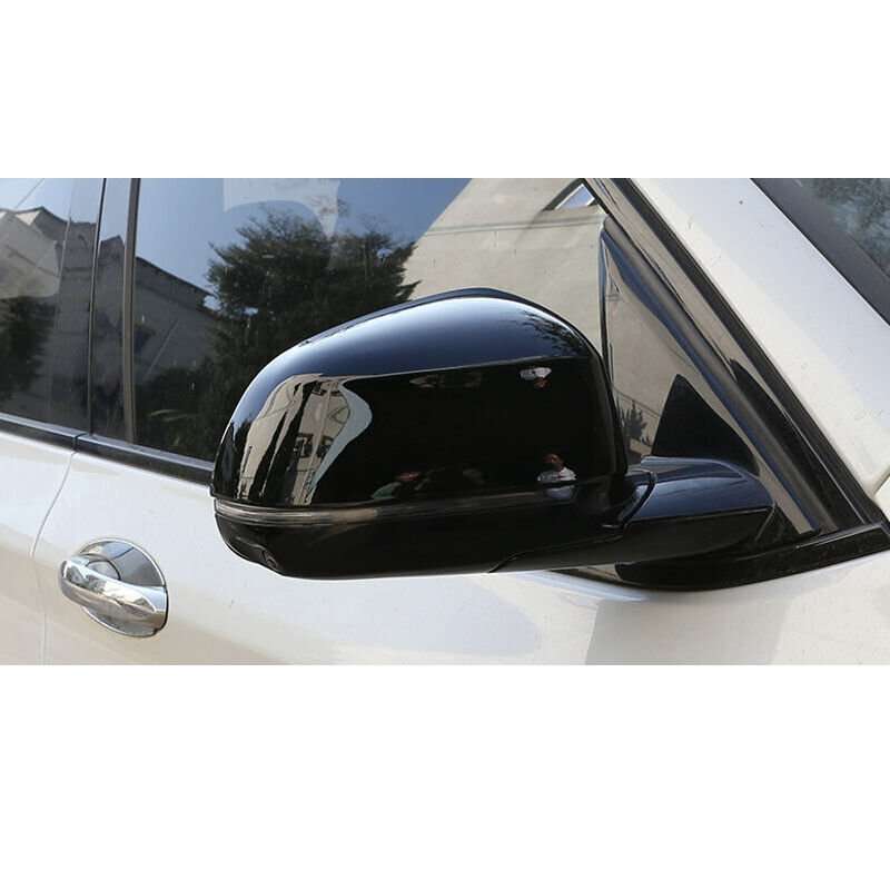 Fit For BMW X5 F15 X6 2014-2017 2018 ABS Black Rear View Side Mirror Cover Trim