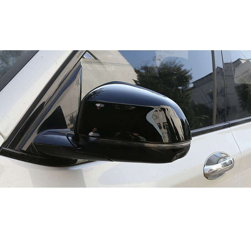 Fit For BMW X5 F15 X6 2014-2017 2018 ABS Black Rear View Side Mirror Cover Trim