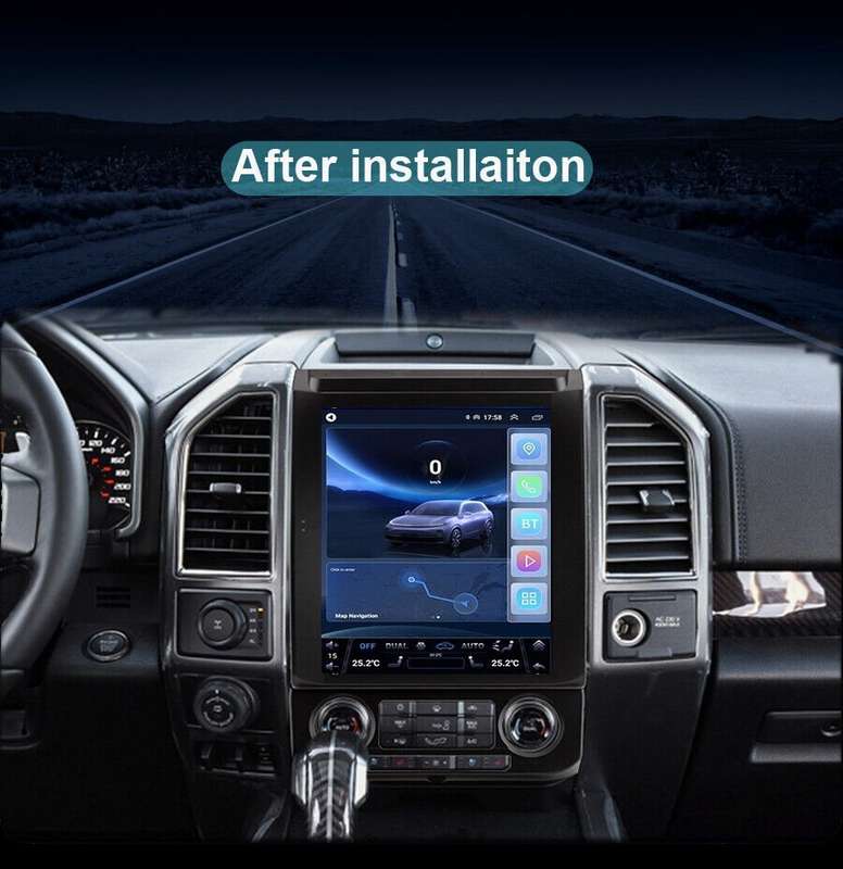 12.1"Android Auto CarPlay GPS Sat Nav For Ford F150 2015-2020 Car Stereo DAB+BT