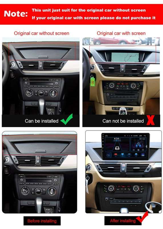 9" Android12 Car Stereo BT CarPlay Radio Head Unit GPS for BMW X1 E84 2009-2012