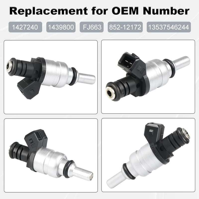 6pcs Fuel Injectors 1427240 Compatible with 01-05 BMW 325xi 325i 320i 325Ci 525i