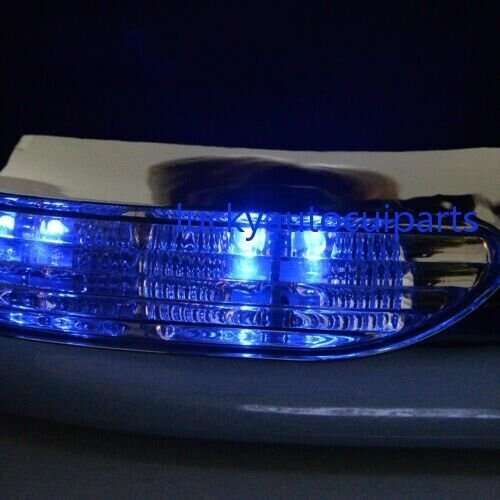 Pair Chrome Side Mirror Cover Cap with LED Light Fit for Toyota Corolla 2009-13