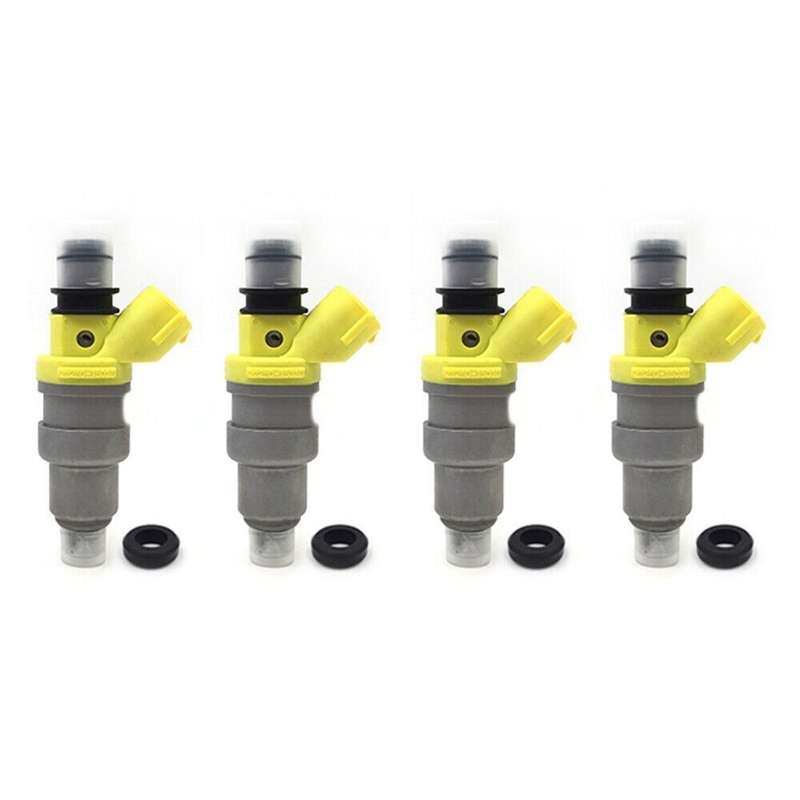 23250-15030 4Pcs Fuel injector Compatible Toyota Corolla AE100 Carina AT192 5AFE