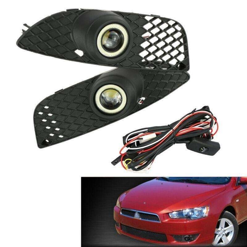 2X/Set For Mitsubishi Lancer 08-14 Grille &amp; Fog Light LED Lamp Angle/Devil Eyes