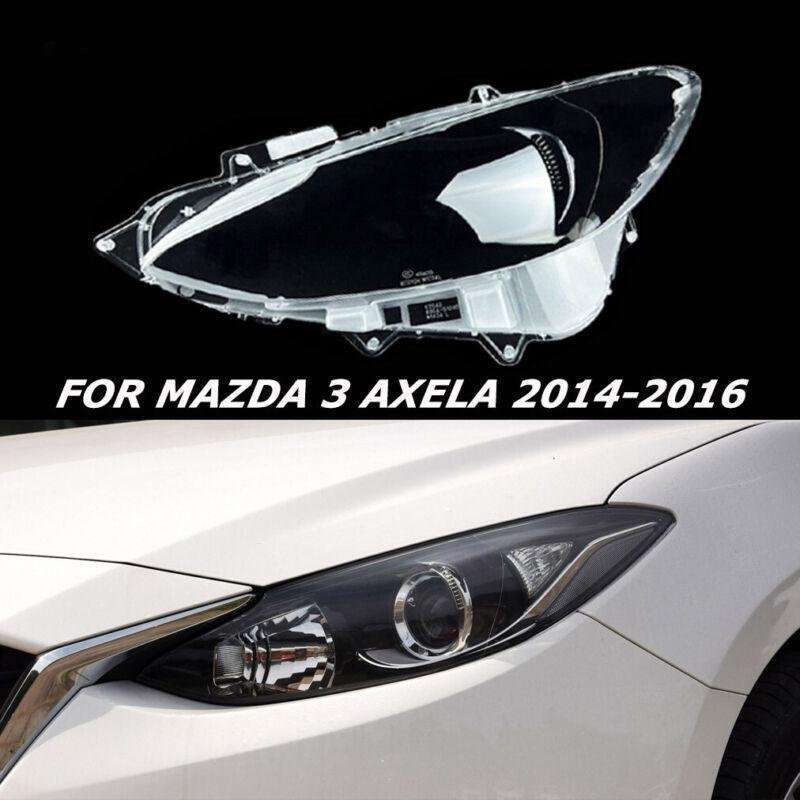 For Mazda 3 Axela 2014 2015 2016 Car Left Headlight Cover Lens Shell Cap Clear